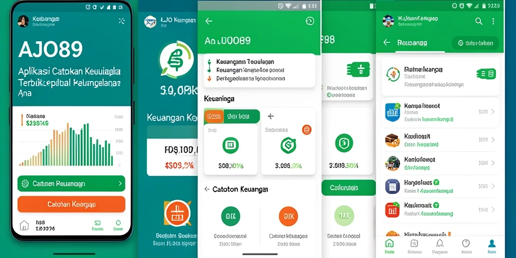 Tampilan antarmuka aplikasi AJO89 yang sederhana dan efektif.