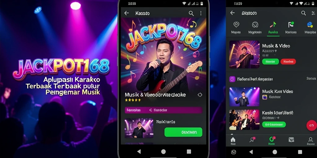 Tampilan antarmuka JACKPOT168 yang memudahkan pengguna dalam karaoke.