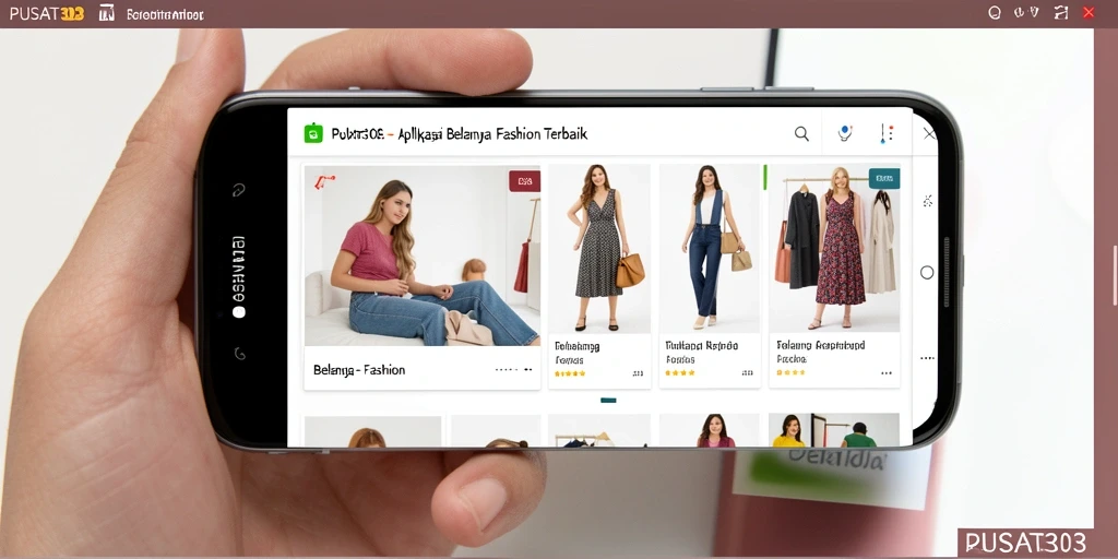 Tampilan antarmuka aplikasi PUSAT303 yang menarik dan fungsional.