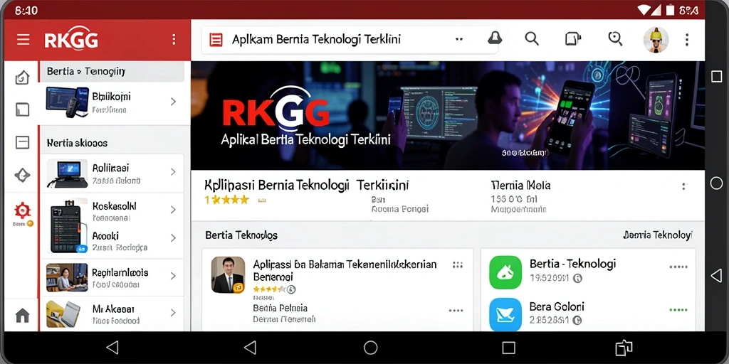 Antarmuka aplikasi RKGG yang modern dan informatif.