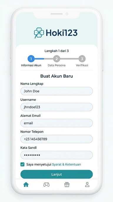 Buat Akun Baru di Hoki123 Secara Mudah