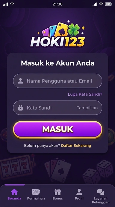 Masuk akun hoki123 untuk pengalaman bermain yang menyenangkan