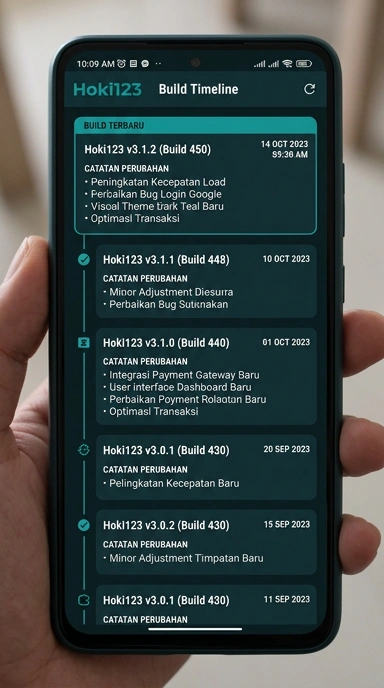 Riwayat Versi APK hoki123 untuk Android